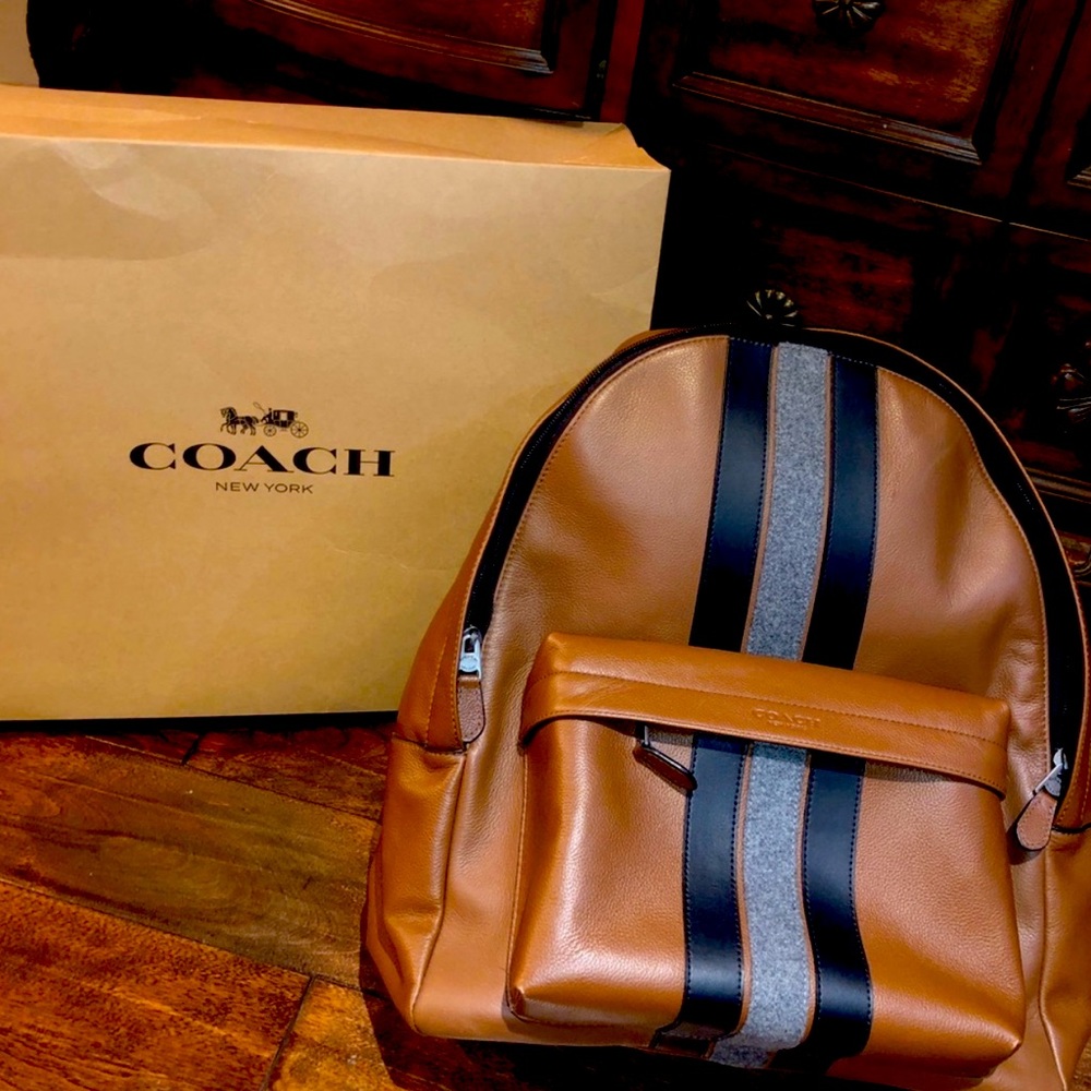 Coach Men’s Charles Varsity Stripe Back Pack